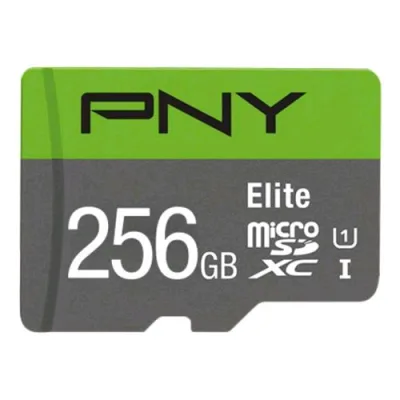 PNY Elite 256GB Micro SDXC Classe 10 Uhs-I 100MB/S