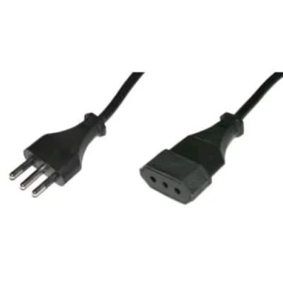 Digitus 02506 Prolunga Spina/Presa Italiana 10A 3 m Nero