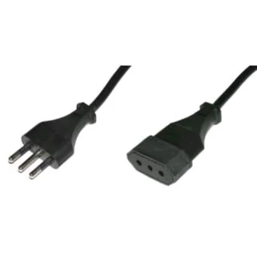 Digitus 02506 Prolunga Spina/Presa Italiana 10A 3 m Nero