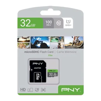 PNY Elite 32GB Micro SDHC Classe 10 + Adattatore