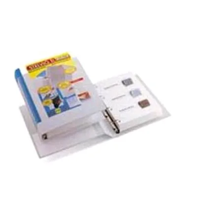 Sei Rota Stelvio Raccoglitore Personalizzabile 4 Anelli a D da 40mm in Colpan 220X300MM Dorso 6cm Col. Blu
