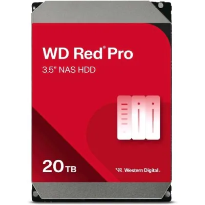 Western Digital Red Pro HDD 20TB Interno 3.5" SATA 6GB/S Buffer 512MB 7200RPM