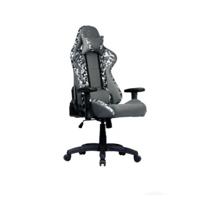 Cooler Master R1S Gaming Caliber Camo Poltrona da Gaming Ergonomica Regolabile Imbottita Nero Grigio Bianco
