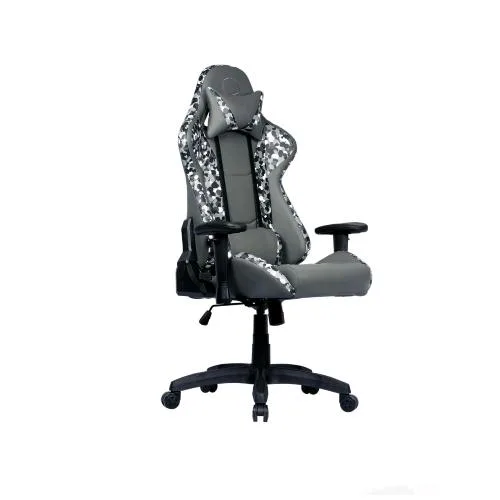 Cooler Master R1S Gaming Caliber Camo Poltrona da Gaming Ergonomica Regolabile Imbottita Nero Grigio Bianco