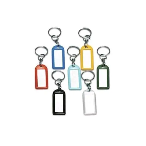 Lebez Targhette Portachiavi in PVC Colori Assortiti Conf 100 Pz.