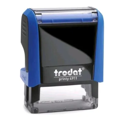 Trodat Printy 4911 Timbro di Testo Peronalizzabile Autoinchiostrante Blu