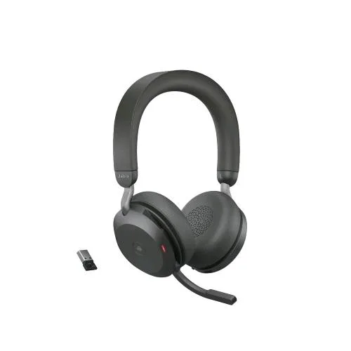 Jabra EVOLVE2 75 Duo Cuffie con Microfono Wireless Certificate Microsoft Teams Nero