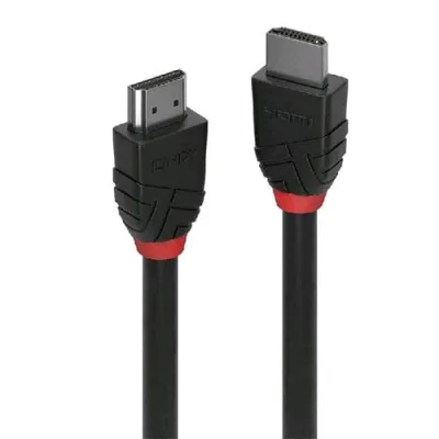 Lindy Cavo HDMI 4K High Speed Black Line Maschio/Maschio 0.5 m Black