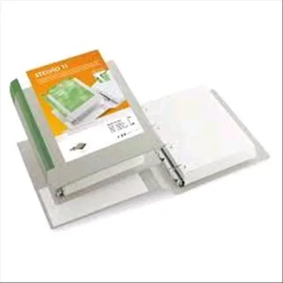 Sei Rota Stelvio Raccoglitore Personalizzabile 4 Anelli a Q da 65mm in Colpan 220X300MM Dorso 9.5cm Col. Bianco