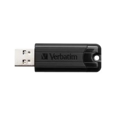Verbatim Pinstripe Pen Disk 32GB USB 3.0 Store Ngo W/R 30/10Mbps Black
