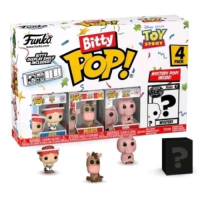 Funko Pop Bitty Pop Toy Story 4PK Jessie Bullseye Hamm e una Mini Figura Misteriosa a Sorpresa