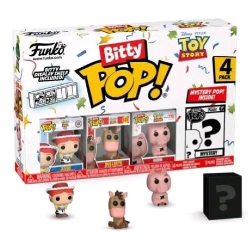 Funko Pop Bitty Pop Toy Story 4PK Jessie Bullseye Hamm e una Mini Figura Misteriosa a Sorpresa