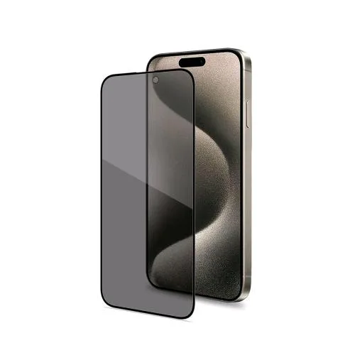 Celly Apple iPHONE 16 Plus Full Glass Proteggi Schermo in Vetro Temperato con Trattamento Privacy Bordo Nero