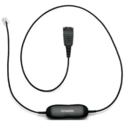 Jabra GN 1200 Cavo Dritto 0.8 mm Smart Cord RJ-9 Maschio Telefono Nero