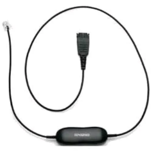 Jabra GN 1200 Cavo Dritto 0.8 mm Smart Cord RJ-9 Maschio Telefono Nero