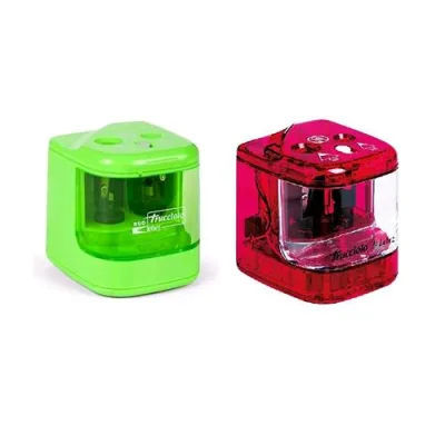 Lebez Temperamatite 2 Fori a Batteria Colori Assortiti