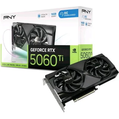 PNY Geforce RTX 5060 Ti Oc 16GB GDDR7 Oc Overclocked DLSS4 Dual Fan