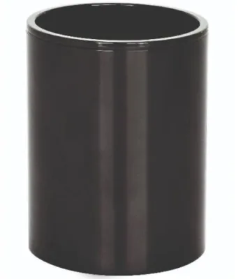 Iternet Portapenne Rotondo in Abs 10.3X8.2 cm Nero