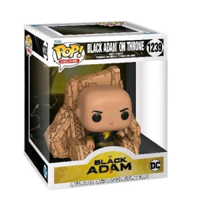 Funko Pop Deluxe Black Adam On Throne Figura in Vinile 9.5 cm da Collezione