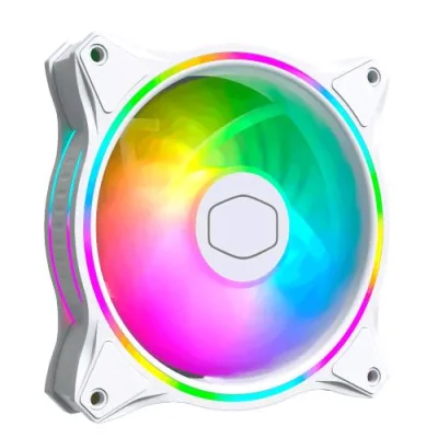 Cooler Master Ventola Masterfan MF120 mm Halo ARGB PWM White Edition