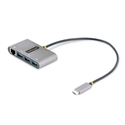 Startech Hub USB-C Ethernet con 3 Porte USB-A 3.2 1XETHERNET la RJ-45 10/100/1000MBIT/S Silver