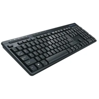 Atlantis Land Tastiera USB Multimediale 5 Tasti Rapidi Nera