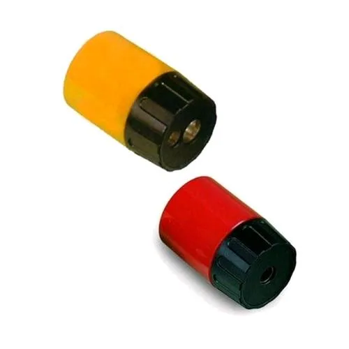 Lebez Temperamatite in Plastica 2 Fori con Serbatoio Col. Assortiti Conf 10 Pz.