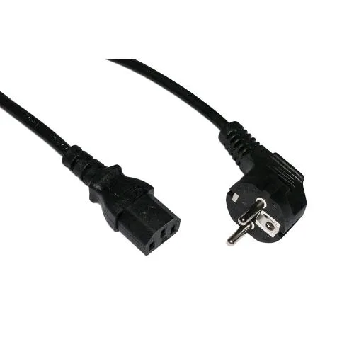Digitus Cavo Alimentazione Spina Schuko 90 Gradi/Iec 1.8 m Nero