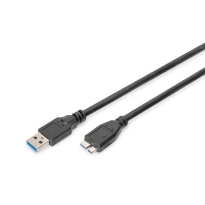 Digitus Cavo da USB-A 3.0 A Micro USB B 3.0 1,8 m Nero