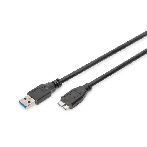 Digitus Cavo da USB-A 3.0 A Micro USB B 3.0 1,8 m Nero