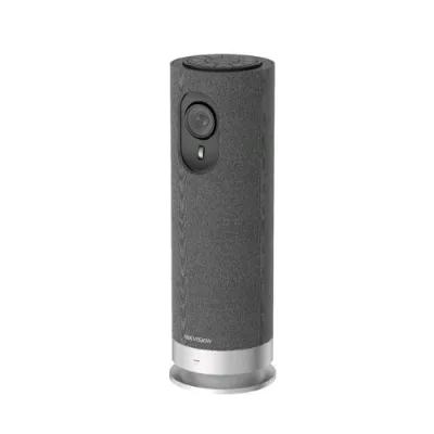 Hikvision DS-UVC-X12 Telecamera per Videoconferenza Full HD 2MP 30FPS Cmosportatile 4 Microfoni Array HD Speaker USB-C Grigio