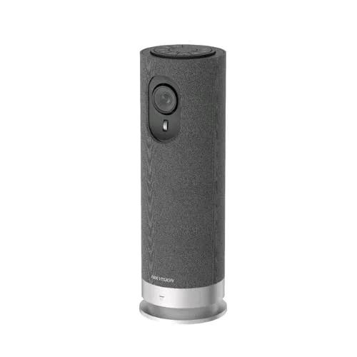 Hikvision DS-UVC-X12 Telecamera per Videoconferenza Full HD 2MP 30FPS Cmosportatile 4 Microfoni Array HD Speaker USB-C Grigio