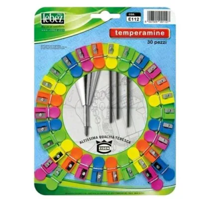 Lebez Temperamine in Plastica Col. Assortiti Conf 30 Pz.