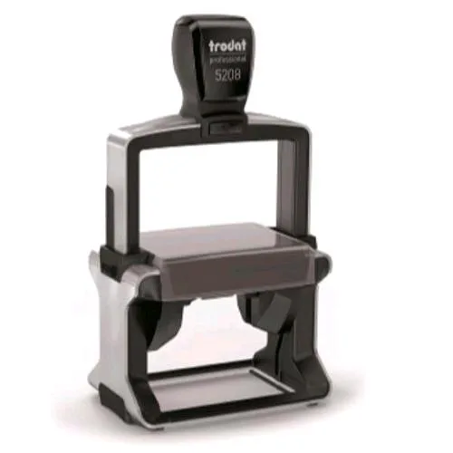 Trodat Professional 5208 Timbro di Testo Personalizzabile Autoinchiostrante Piastra 68X47 mm