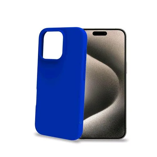 Celly Apple iPHONE 16 Pro Cover Cromo in Tpu Blu