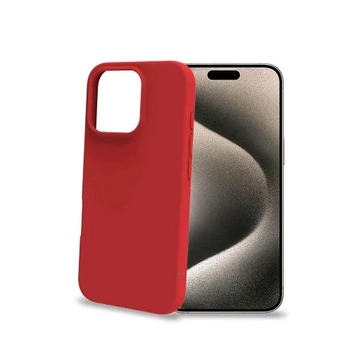 Celly Apple iPHONE 16 Pro Cover Cromo in Tpu Red