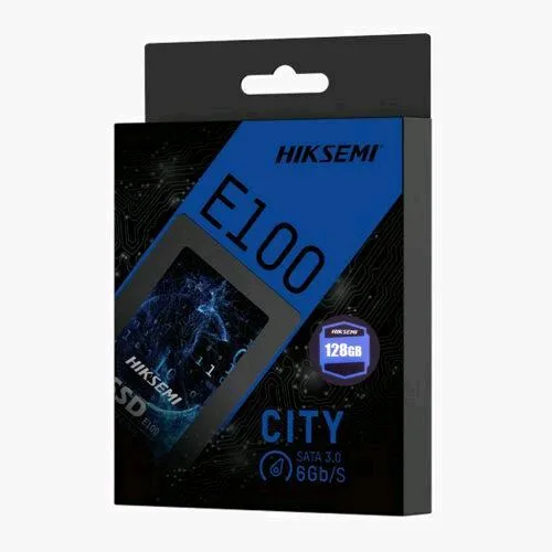 Hikvision HIKSEMI E100 CITY SSD 128GB SATA III 2.5" INTERNO 3D NAND - Lettura: 460 MB/s Scrittura: 360 MB/s