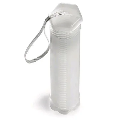 Lebez Tubo Portapennelli in Plastica Col. Bianco