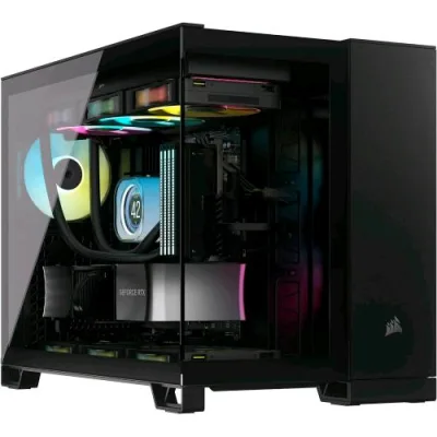 Corsair 2500X Mdi Tower Micro-ATX Pannello Laterale in Vetro Temperato minITX/mATX Nero