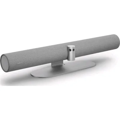 Jabra Panacast 50 Barra Audio Video Panoramic 4K Soluzione per Videoconferenze per Sale Piccole e Medie, con Campo Visivo a 180 Gradi e 8 Microfoni Alimentatore Grigio