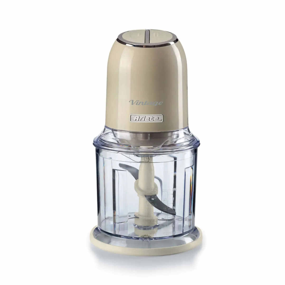 TRITATUTTO CHOPPER 400W INOX 4 LAME 600ML BEIGE