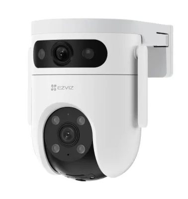 Ezviz H9C Telecamera di Sorveglianza 3K Motorizzata da Esterno a Doppio Obiettivo Wi-Fi IP65 Rilevamento Forme Umane / Veicoli con Sirena