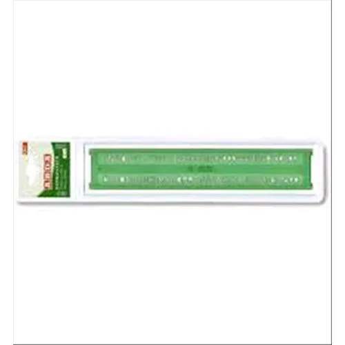 ARDA Normografo in Poliestere Altezza Caratteri 14 mm Verde