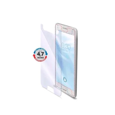 Celly Proteggi Schermo Universale in Vetro Temperato 9H Anti-Graffio Anti-Shock ed Anti-Impronte 4.7"