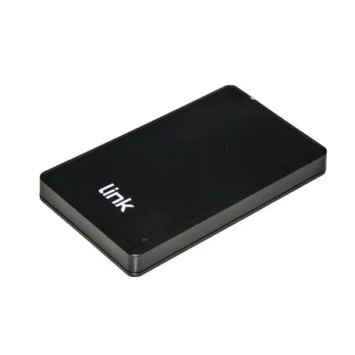 LINK Box Esterno per HDD SATA 2.5" fino a 9.5 mm di Spessore USB 2.0 Alloggiamento in Plastica Black