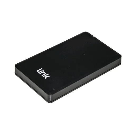 LINK Box Esterno per HDD SATA 2.5" fino a 9.5 mm di Spessore USB 2.0 Alloggiamento in Plastica Black