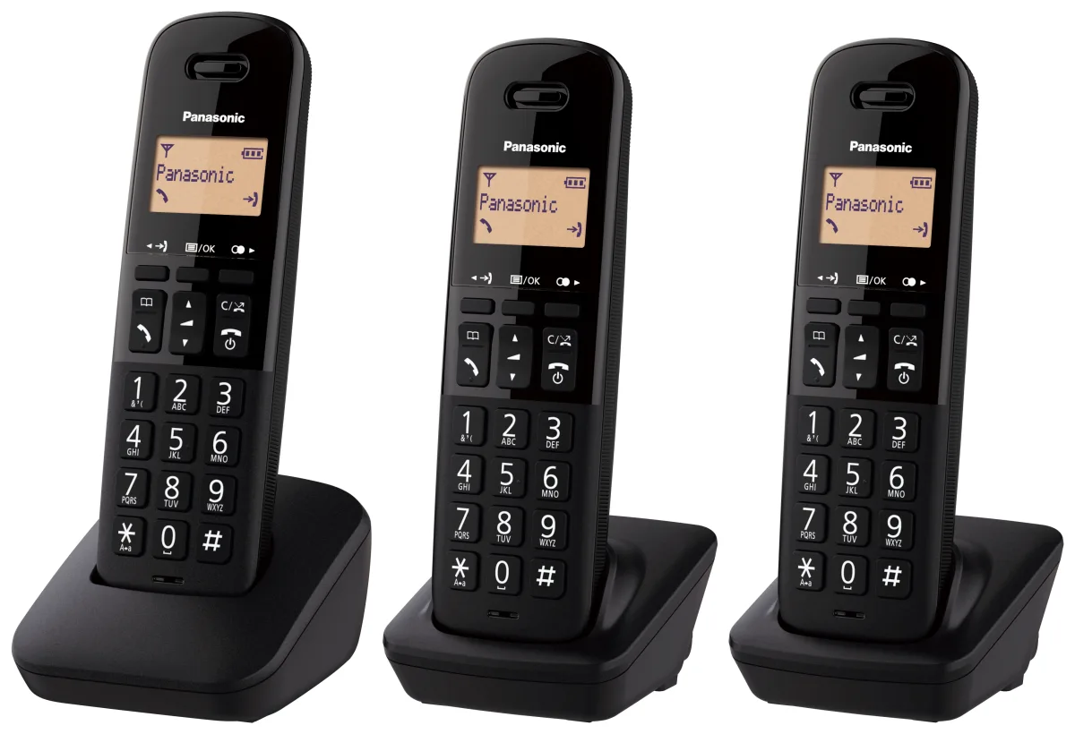 TELEFON0 CORDLESS PAN TGB613 NERO TRIO 18ORE/ID CHI./RUBRICA 50 NUM.