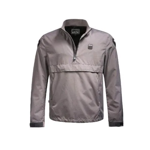 Blauer Spring Pull Giacca Motociclistica Uomo Taglia L con Protezioni per Spalla e Gomiti Grigio