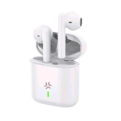 Celly Pulsesound Auricolari True Wireless Touch Controllo Chiamate e Volume/Musica USB-C Bianco