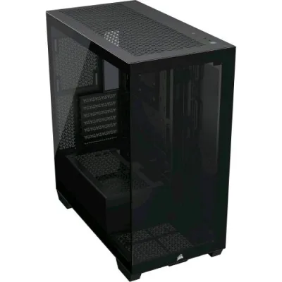 Corsair 3500X Black Mid-Tower ATX Case per PC Vetro Temperato Panoramico Compatibile con Scheda Madre a Connessione Inversa Nero